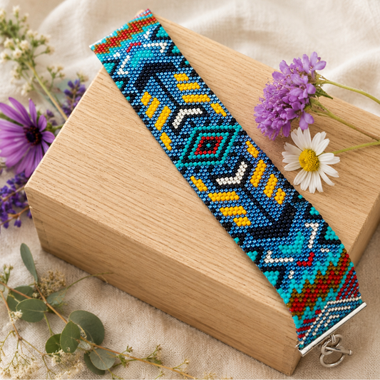 Bracelet perles tissées - Amazone